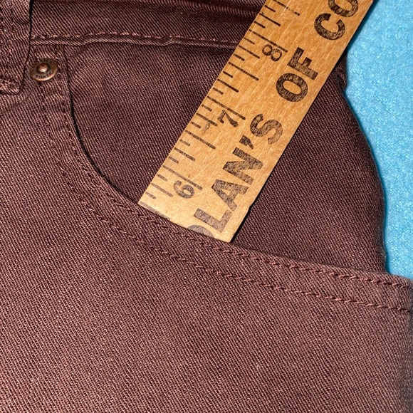 GLORIA VANDERBILT Amanda brown jean’s rhinestone back pockets size 12 average - Picture 8 of 15